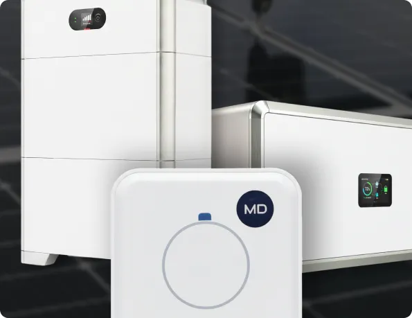 MarkeDroid device connected to a home battery and inverter